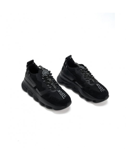 SNEAKERS VERSACE, CHAIN REACTION V2, All Black - 10215751A14886IT1B000 SNEAKERS VERSACE, CHAIN REACTION V2, All Black - 10215751A14886IT1B000
