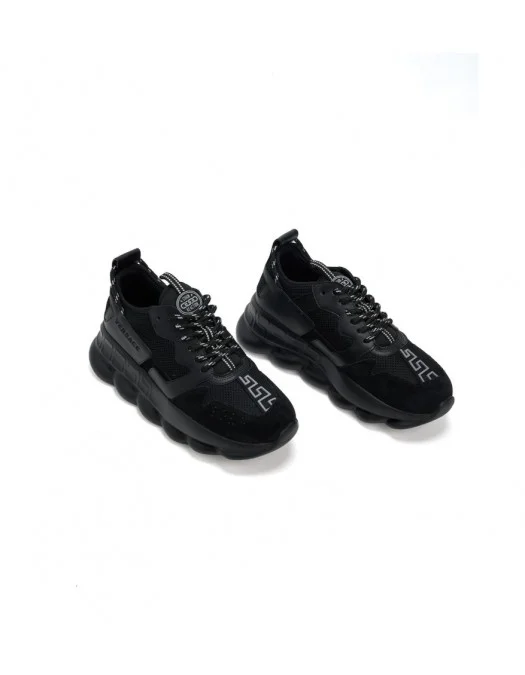 200×200 黒ラメ SNEAKERS VERSACE, CHAIN REACTION V2, All Black