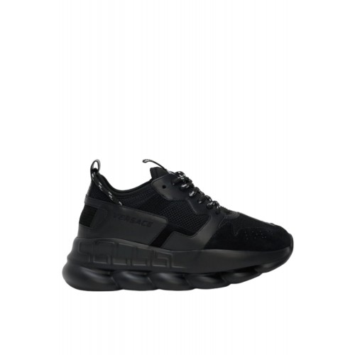 SNEAKERS VERSACE, CHAIN REACTION V2, All Black SNEAKERS VERSACE, CHAIN REACTION V2, All Black