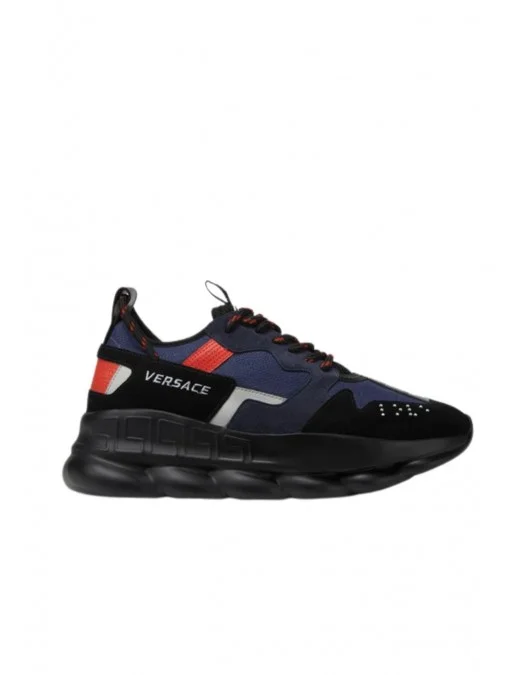 SNEAKERS VERSACE, CHAIN REACTION V2, Red and Blue