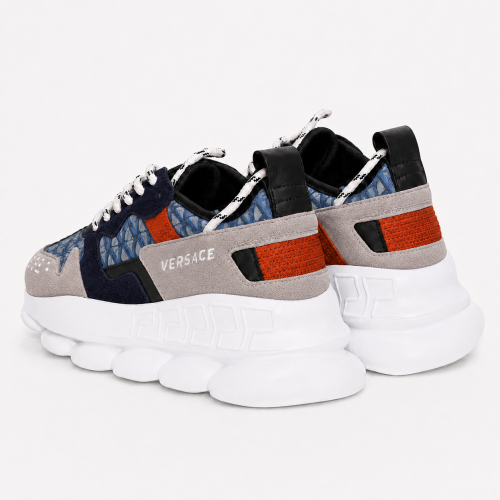 Sneakers VERSACE, Chain Reaction V2 Albastru Rosu, Multicolor