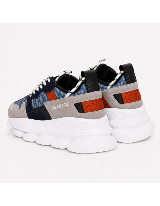 Sneakers VERSACE, Chain Reaction V2 Albastru Rosu, Multicolor - 10215751A18680IT6ED00