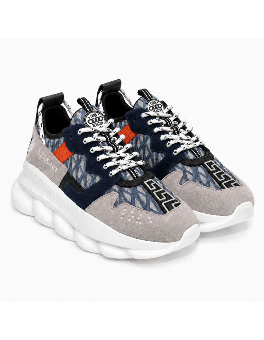 Sneakers VERSACE, Chain Reaction V2 Albastru Rosu, Multicolor - 10215751A18680IT6ED00