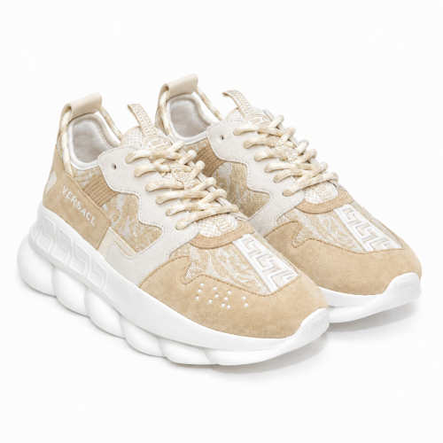 Sneakers VERSACE, Chain Reaction V2 Jacard, Cream