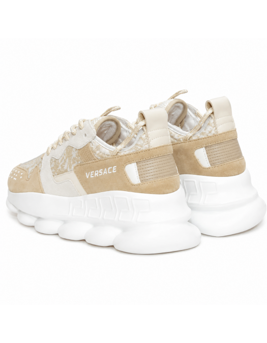 Sneakers VERSACE, Chain Reaction V2 Jacard, Cream - 10215761A18680IT6KB60