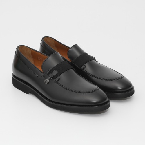 Loafers ROSSI, Timeless Elegance, Minimalist Details, Black