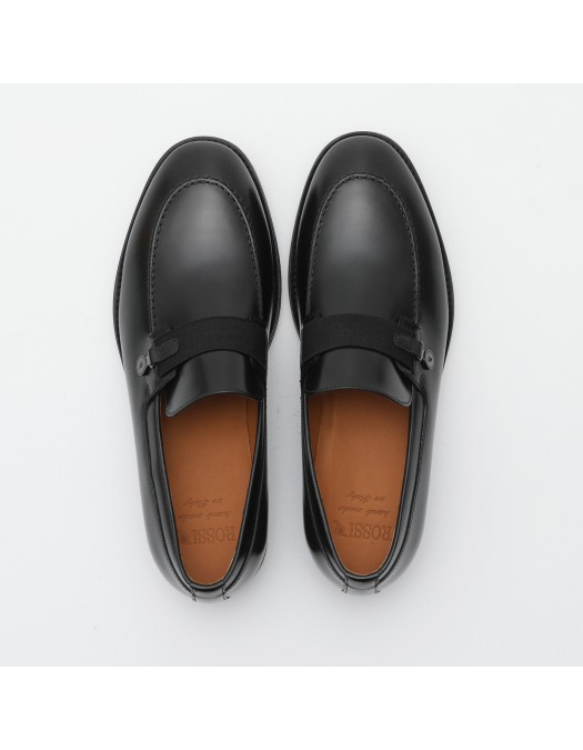 Loafers ROSSI, Timeless Elegance, Minimalist Details, Black - 1102NERO