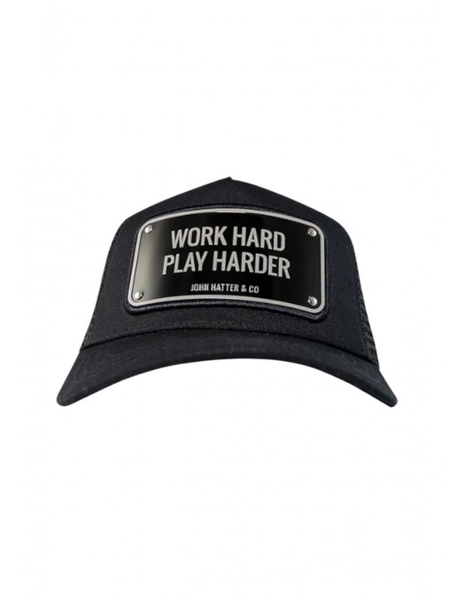 Sapca JOHN HATTER, Work hard Black - 11073