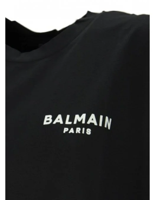 Tricou Balmain, Cropped, Black - 11370B013EAB Tricou Balmain, Cropped, Black - 11370B013EAB