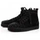 Sneakers CHRISTIAN LOUBOUTIN, Lou Spikes, Negru - 1140458B049