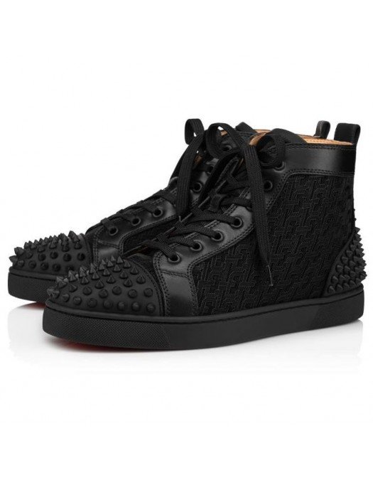 Sneakers Christian Louboutin, LOW SPIKES2, BLACK - 1210802B026
