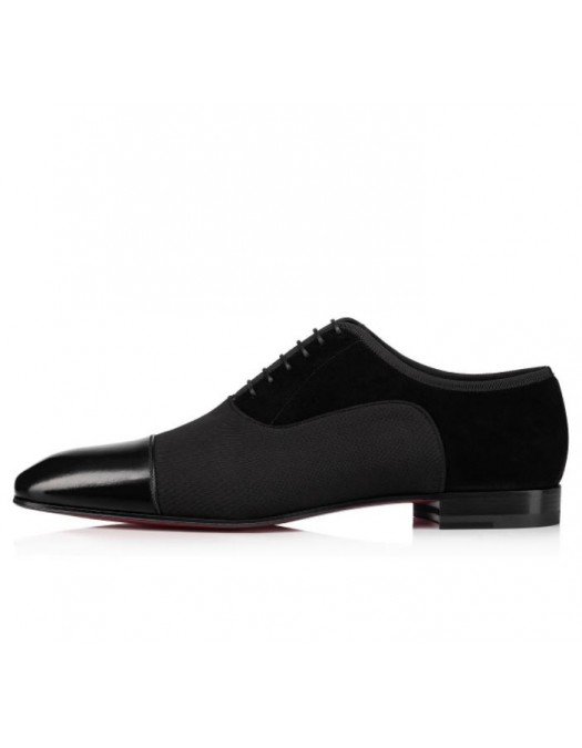 Pantofi Christian Louboutin, Eleganti,  Leather Logo Oxfords - 1210982BK01