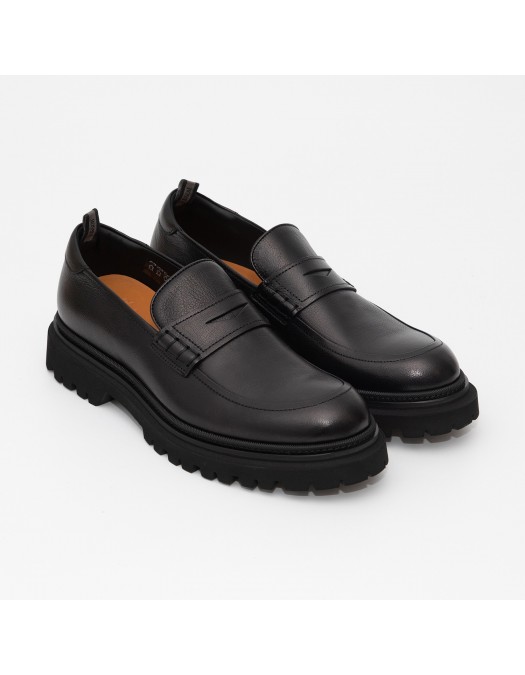 Loafers ROSSI, Classic Design, Black - 1221NERO