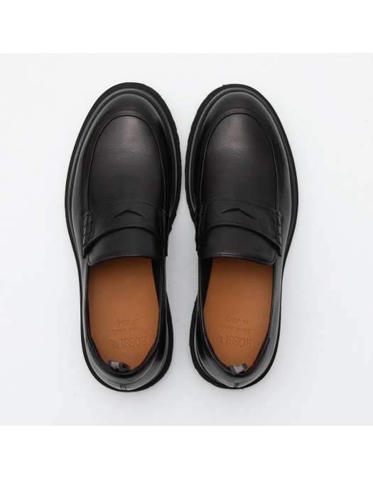 Loafers ROSSI, Classic Design, Black - 1221NERO