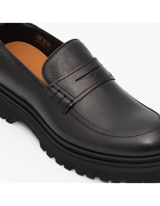 Loafers ROSSI, Classic Design, Black - 1221NERO