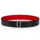 Curea CHRISTIAN LOUBOUTIN, Catarama logo, Negru - 1225084Q501
