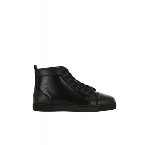 Sneakers Christian Louboutin, Jacquard High-Top Black Sneakers Christian Louboutin, Jacquard High-Top Black