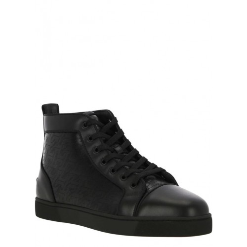Sneakers Christian Louboutin, Jacquard High-Top Black Sneakers Christian Louboutin, Jacquard High-Top Black