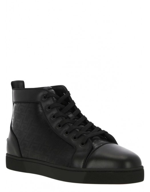 Sneakers Christian Louboutin, Jacquard High-Top Black - 1230180BK01
