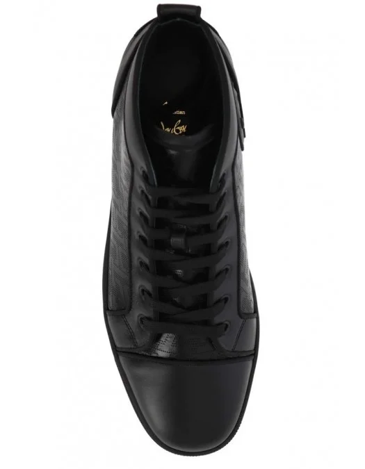 Sneakers Christian Louboutin, Jacquard High-Top Black - 1230180BK01