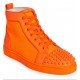 Sneakers Christian Louboutin, High Top Sneakers,  Fluo Orange - 1230649O287