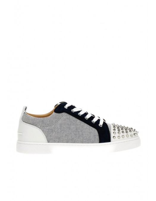 Sneakers Christian Louboutin,  Louis Junior Spikes, Bleu - 1230925BL9R