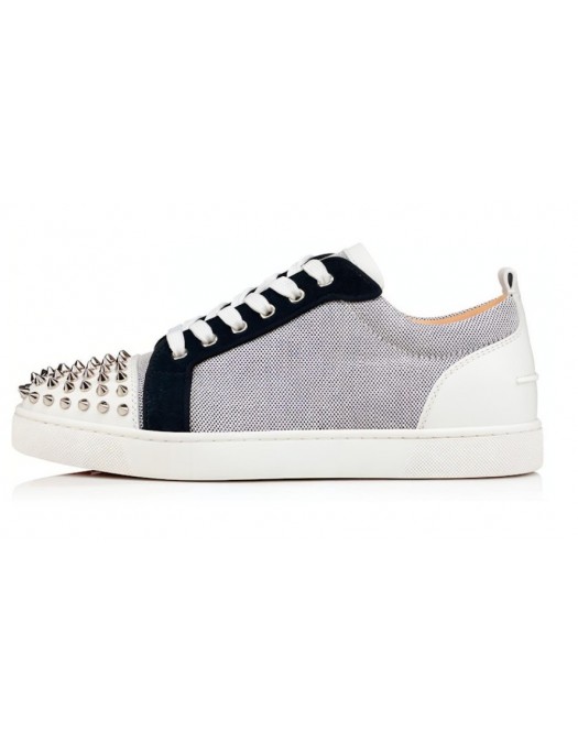 Sneakers Christian Louboutin,  Louis Junior Spikes, Bleu - 1230925BL9R