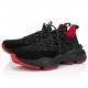 Sneakers Christian Louboutin, Black Trailnrun, Red Details - 1250009BK01 Sneakers Christian Louboutin, Black Trailnrun, Red Details - 1250009BK01