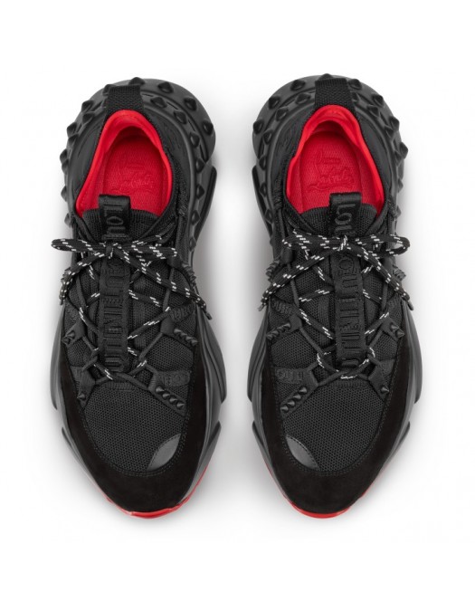 Sneakers Christian Louboutin, Black Trailnrun, Red Details - 1250009BK01 Sneakers Christian Louboutin, Black Trailnrun, Red Details - 1250009BK01