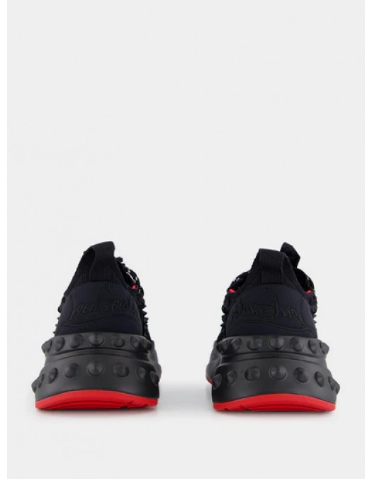 Sneakers Christian Louboutin, Black Trailnrun, Red Details - 1250009BK01