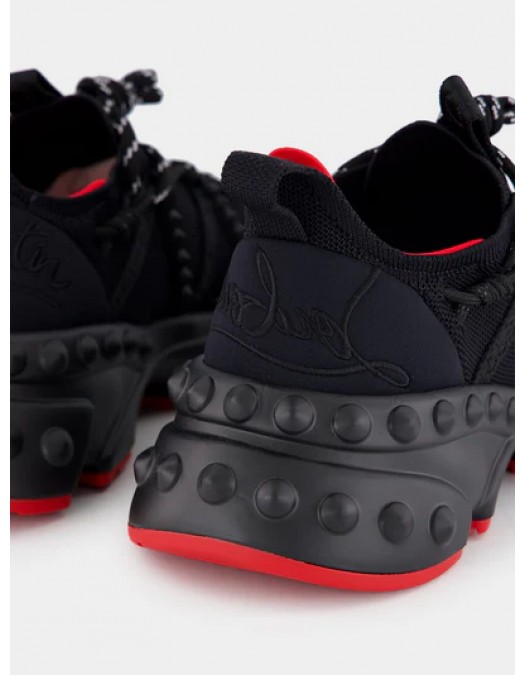 Sneakers Christian Louboutin, Black Trailnrun, Red Details - 1250009BK01