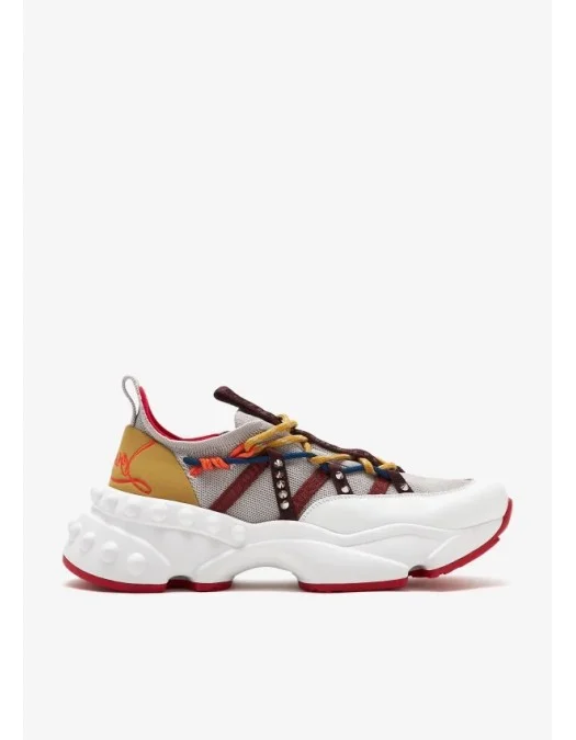 Sneakers Christian Louboutin, Trailnrun, Multicolor Detailes, Beige Grey - 12500116824 Sneakers Christian Louboutin, Trailnrun, Multicolor Detailes, Beige Grey - 12500116824