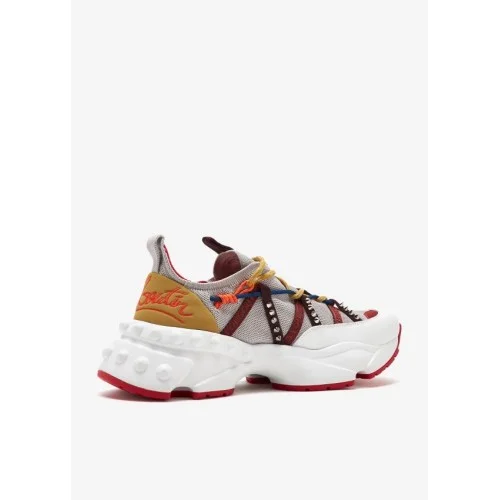 Sneakers Christian Louboutin, Trailnrun, Multicolor Detailes, Beige Grey