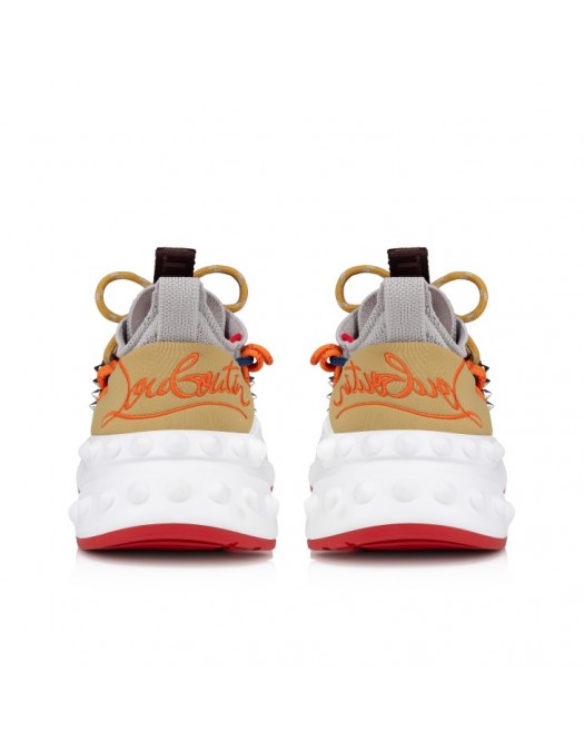 Sneakers Christian Louboutin, Trailnrun, Multicolor Detailes, Beige Grey - 12500116824