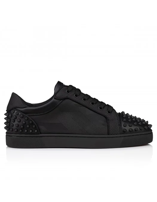 Sneakers Christian Louboutin, Seavaste 2 Orlato, Spikes, Black