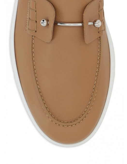 Loafers CHRISTIAN LOUBOUTIN, Chambeliboat loafers, Beige - 1250212F760
