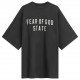 Tricou FEAR OF GOD, Logo Insert, Long Oversized, Black - 125BT242000FBLACK