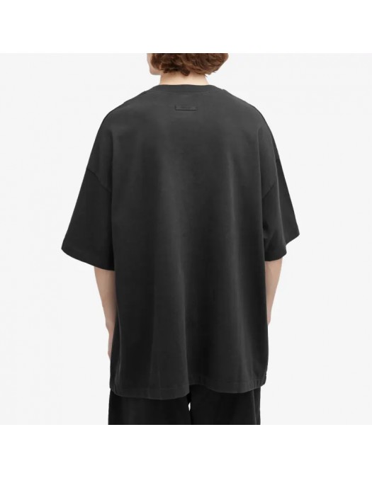 Tricou FEAR OF GOD, Logo Insert, Long Oversized, Black - 125BT242000FBLACK