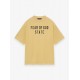 Tricou FEAR OF GOD, Logo Insert, Tri-Blend, Oversized, Amber - 125BT242003FAMBER