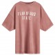 Tricou FEAR OF GOD, Logo Insert, Essentials, Crimson Red Oversized - 125BT242006FCRIMSON