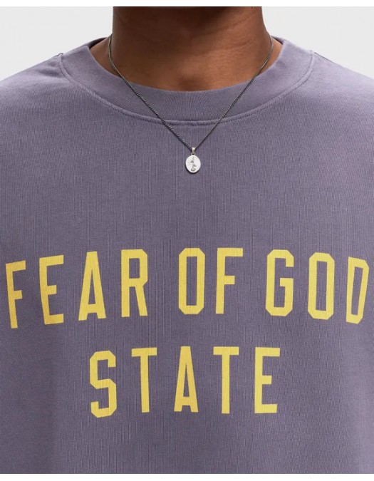 Tricou FEAR OF GOD, Heavy Crewneck, Lavender - 125BT242007FLAVENDER