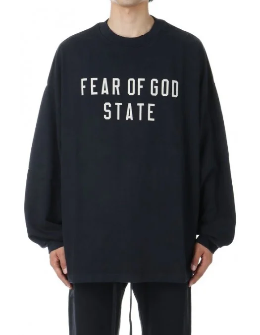 Bluza FEAR OF GOD, Essential Classic Longsleev, Black - 125BT242010FBLACK Bluza FEAR OF GOD, Essential Classic Longsleev, Black - 125BT242010FBLACK