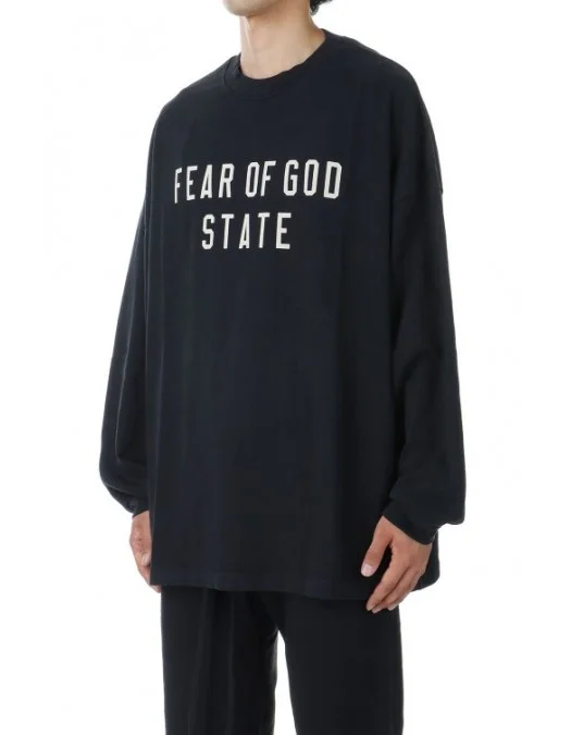 Bluza FEAR OF GOD, Essential Classic Longsleev, Black - 125BT242010FBLACK Bluza FEAR OF GOD, Essential Classic Longsleev, Black - 125BT242010FBLACK