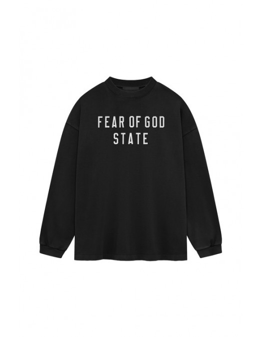 Bluza FEAR OF GOD, Essential Classic Longsleev, Black - 125BT242010FBLACK