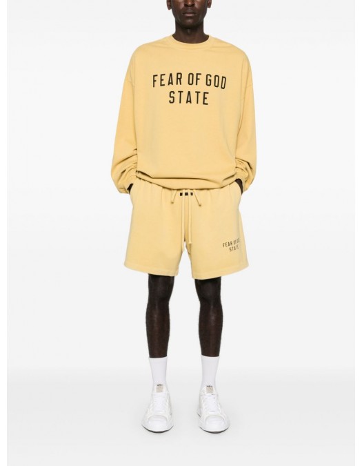 Bluza FEAR OF GOD, Mit Logo Print, Yellow - 125BT242013FAMBER