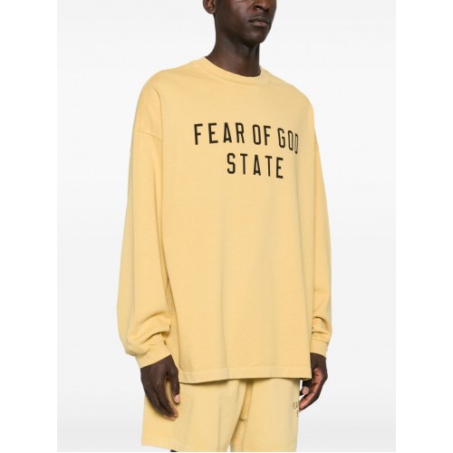 Bluza FEAR OF GOD, Mit Logo Print, Yellow Bluza FEAR OF GOD, Mit Logo Print, Yellow