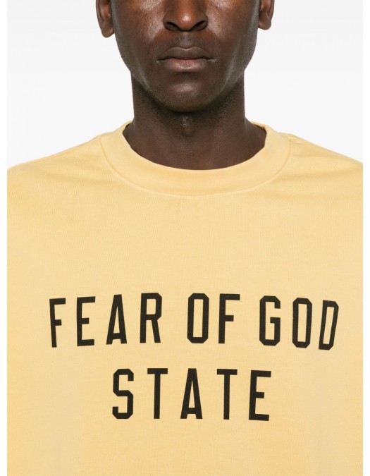 Bluza FEAR OF GOD, Mit Logo Print, Yellow - 125BT242013FAMBER