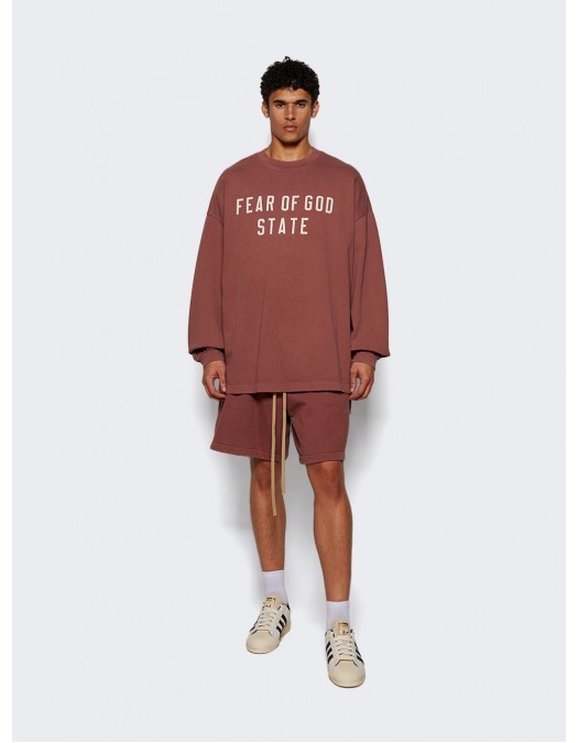 Bluza FEAR OF GOD, Long Sleeve Tee, Crimson Red - 125BT242016FCRIMSON