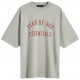 Tricou FEAR OF GOD, Logo Insert, Essentials, Grey Oversized - 125BT244191FDARKHEATHER