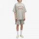 Tricou FEAR OF GOD, Logo Insert, Essentials, Grey Oversized - 125BT244191FDARKHEATHER